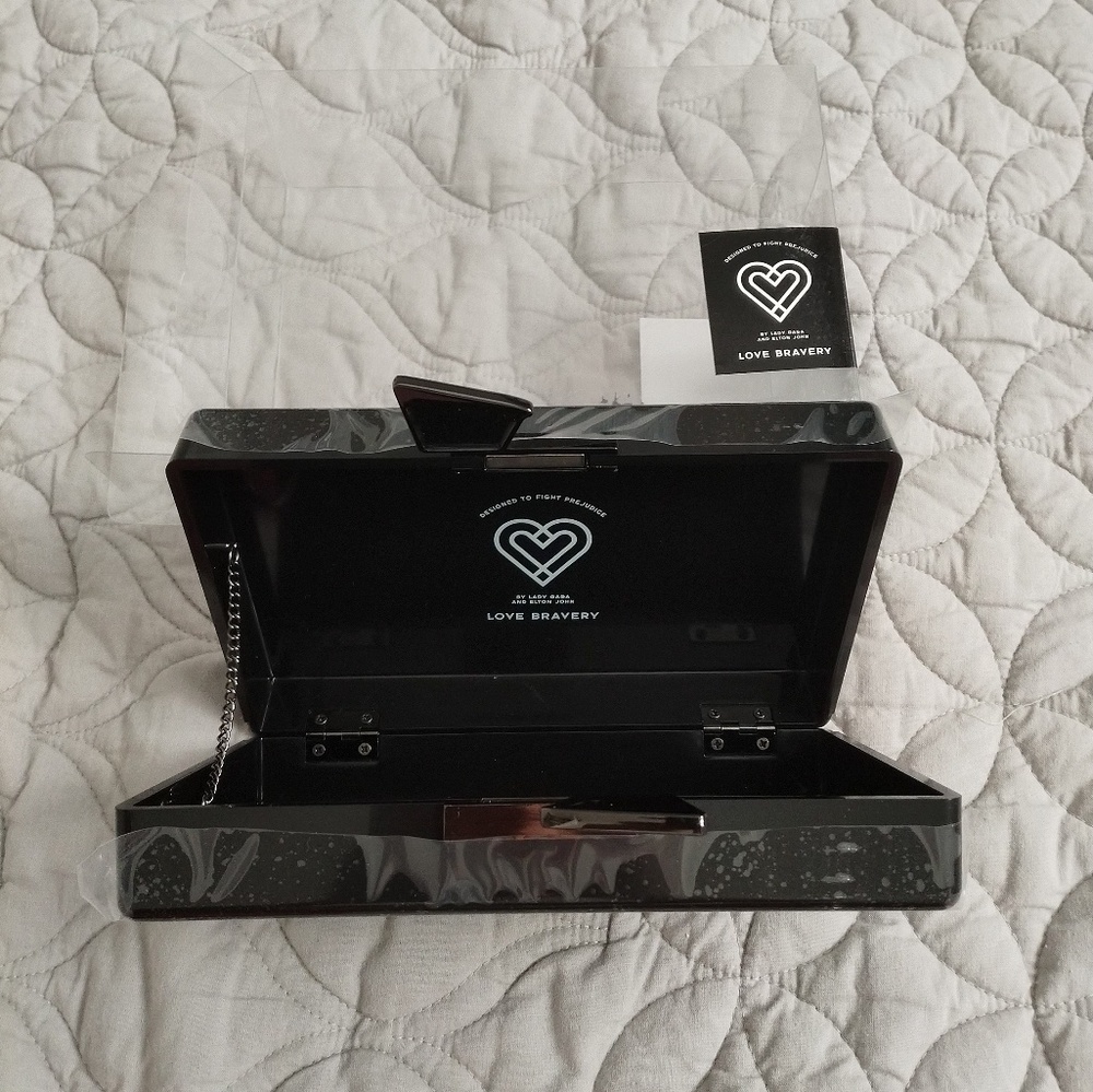 πLady GAGA Clutch LOVE Bravery Little Monsters π - Picture 2 of 3